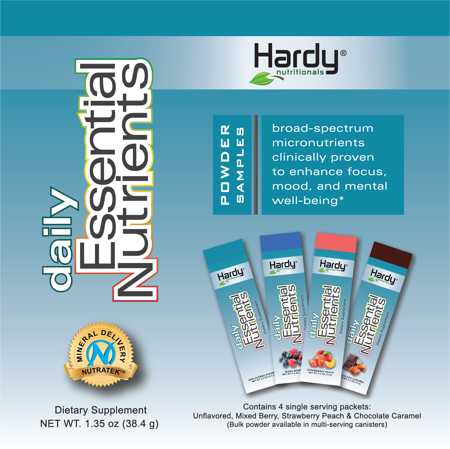 Daily Essential Nutrients Powder Samples